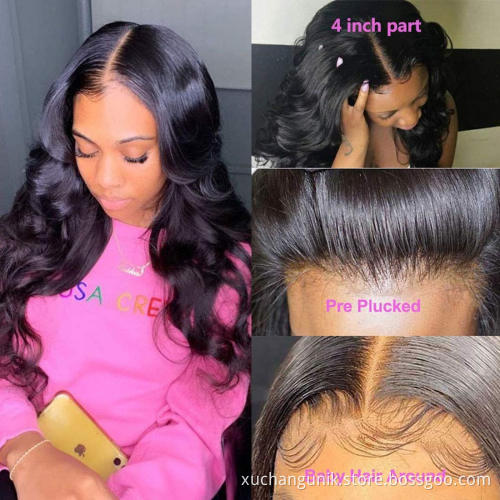 New Arrive best popular T part wigs for women wholesale mink virgin brazilian straight human hair wig lace front wigs supplier